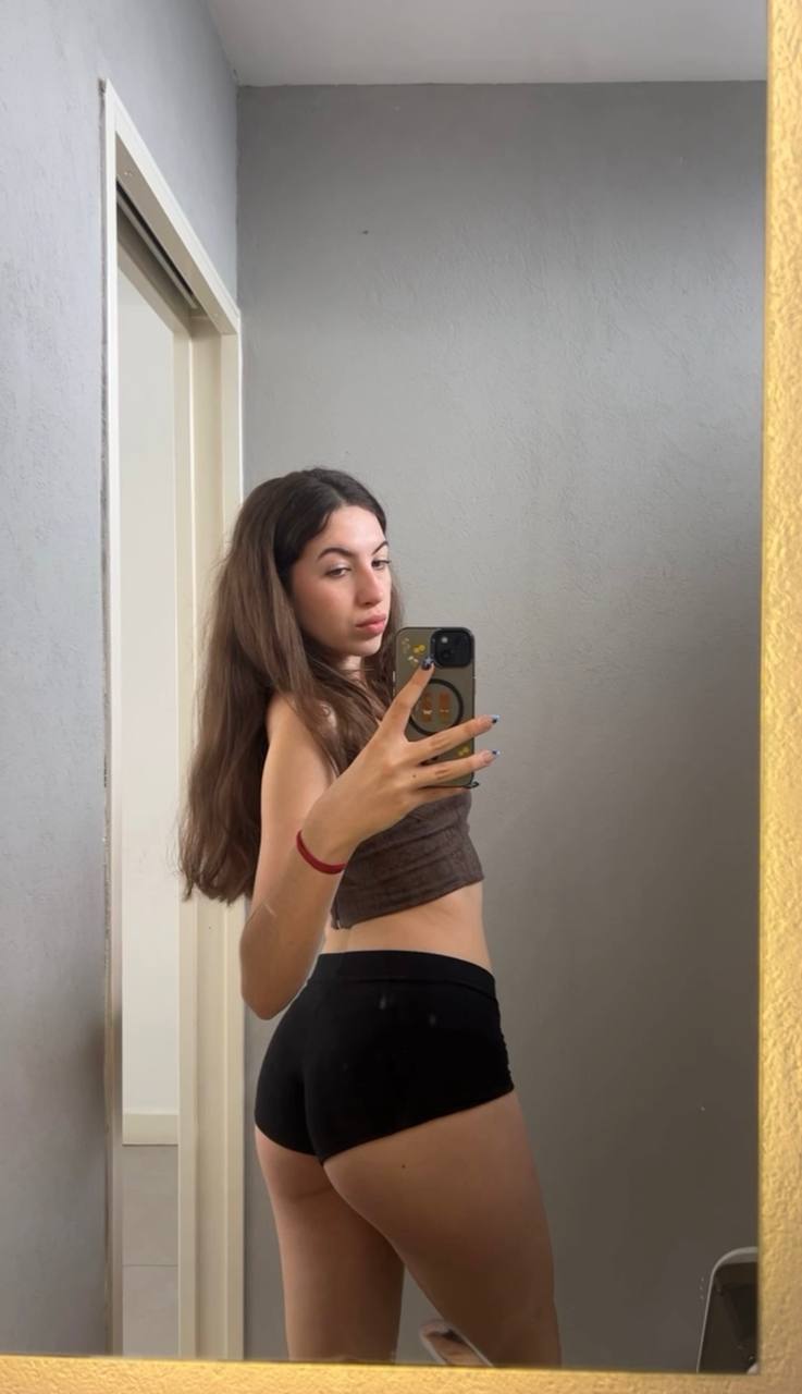 Amber in her underwear in Warsaw