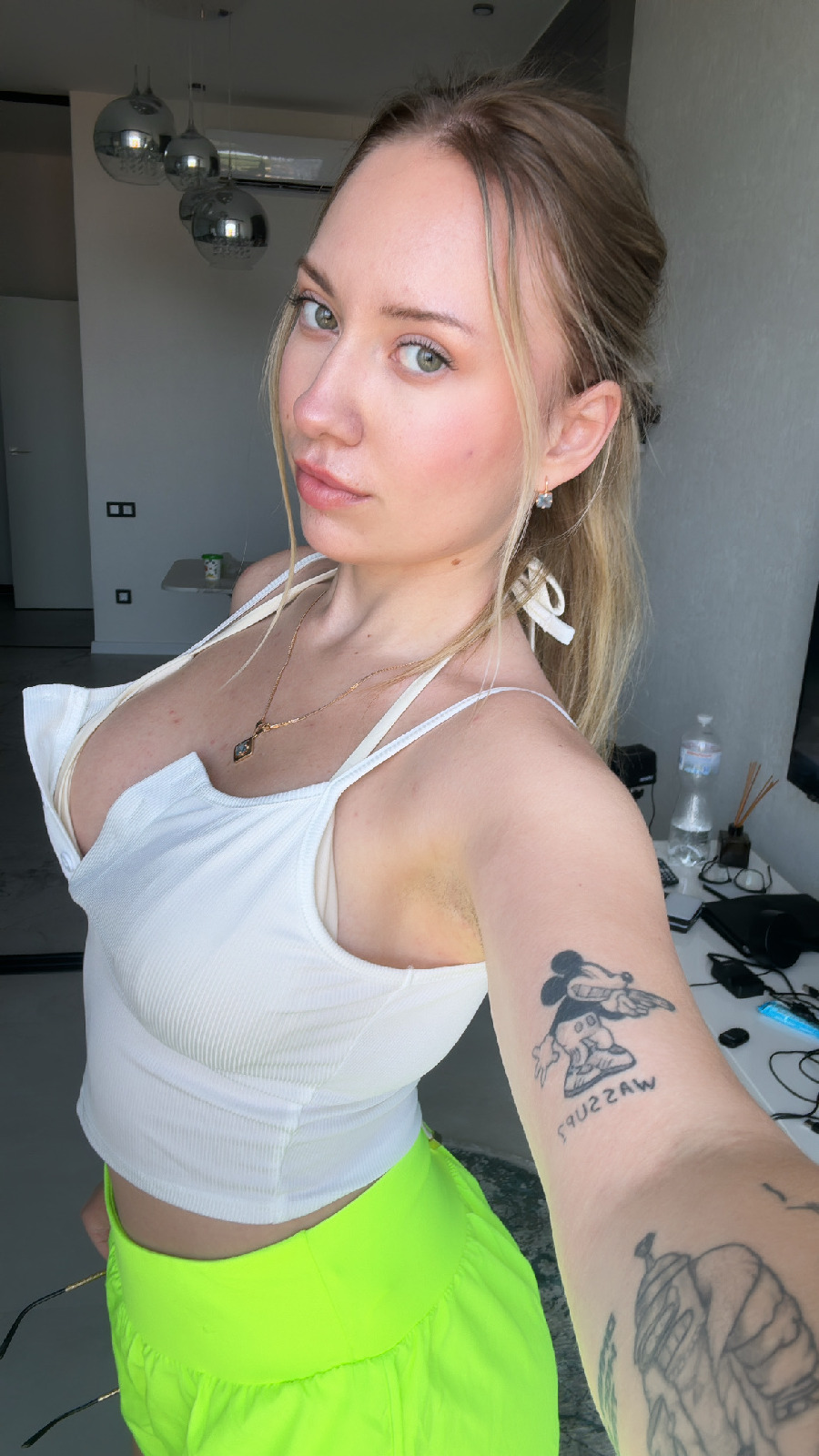 KateV in her underwear in Warsaw